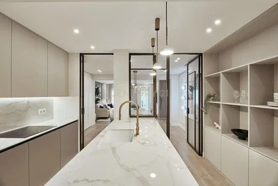 Mutfak; mutfak aletleri, doğal ışık, modern stil, tadilatlı