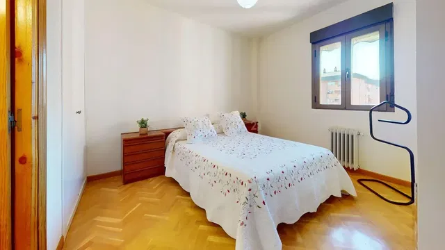 Bedroom; wood floor, natural light