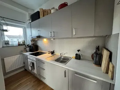 Cucina; elettrodomestici, luce naturale, stile moderno