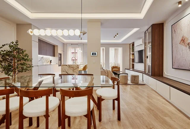 Oturma odası; doğal ışık, modern stil, ahşap zemin