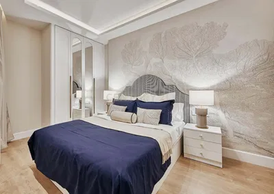 Slaapkamer; houten vloer, natuurlijk licht, moderne stijl