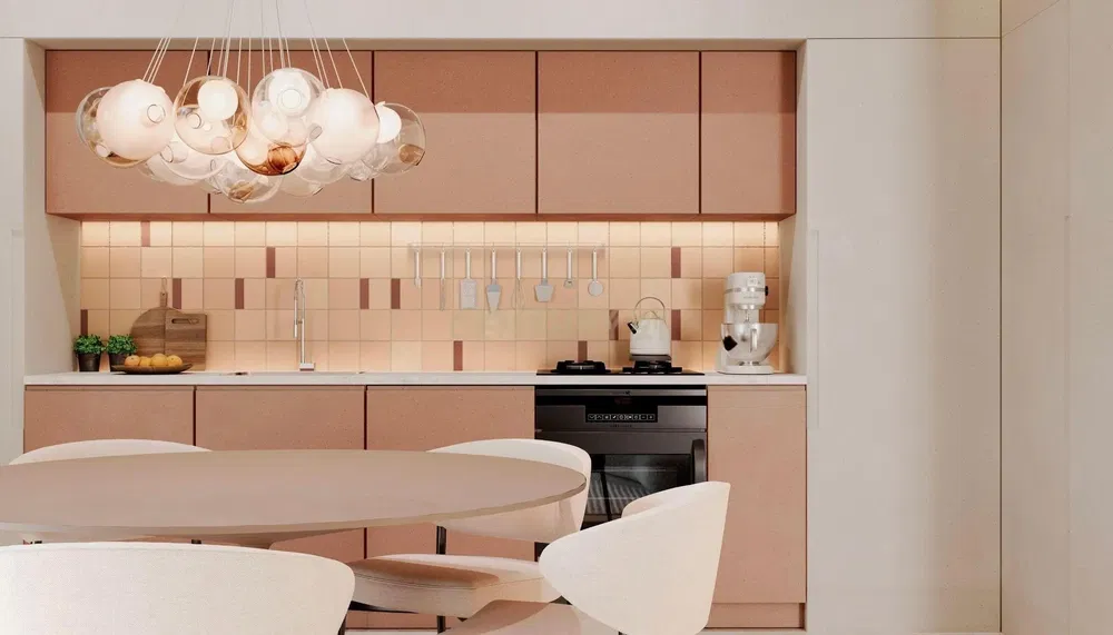 Kuchyně; kuchyňské spotřebiče, moderní styl, přirozené světlo, po rekonstrukci