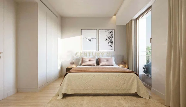 Schlafzimmer; tageslicht, moderner stil, holzboden