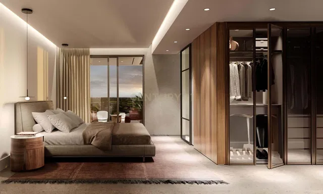 Schlafzimmer; tageslicht, moderner stil