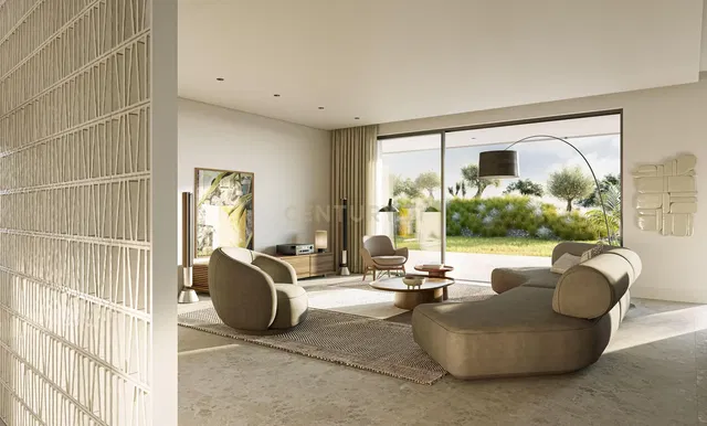 Obývačka; výhľad, prirodzené svetlo, moderný štýl