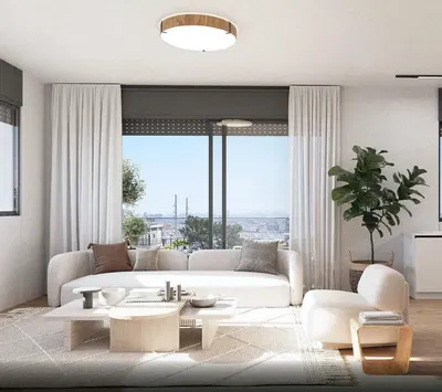 غرفة معيشة; إطلالة, ضوء طبيعي, أسلوب عصري