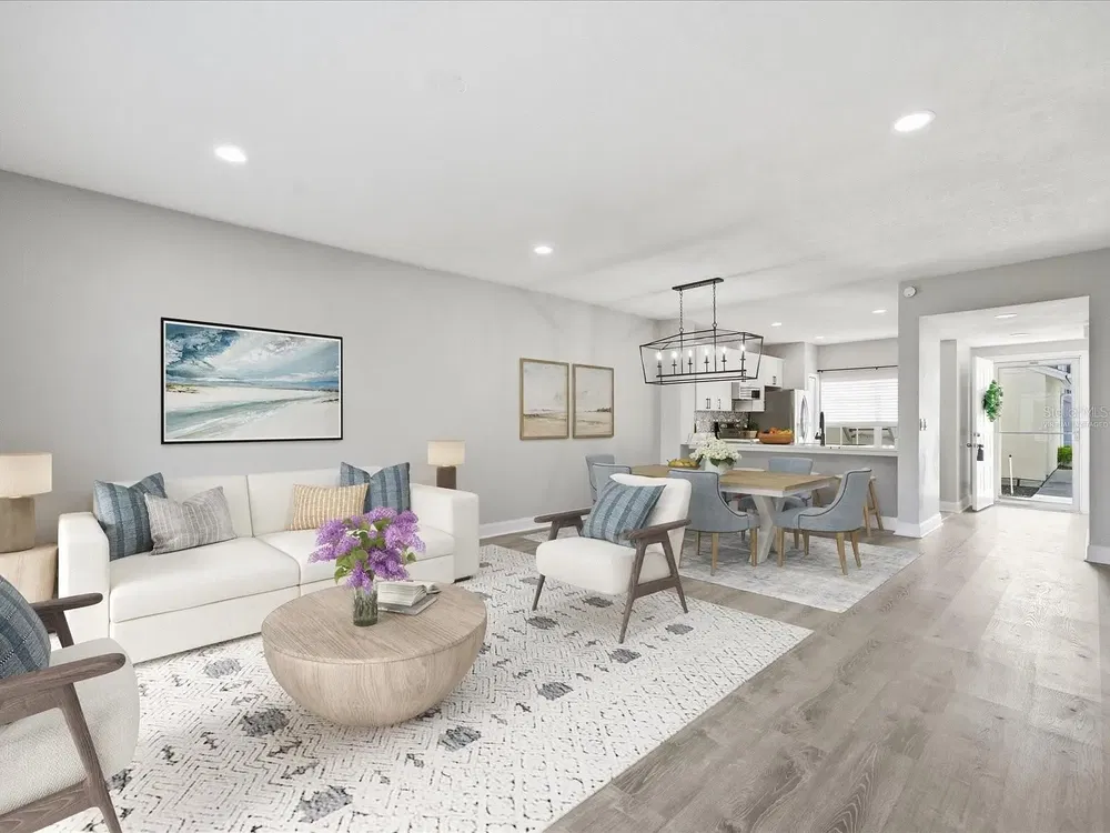 Salon; lumière naturelle, style moderne, parquet