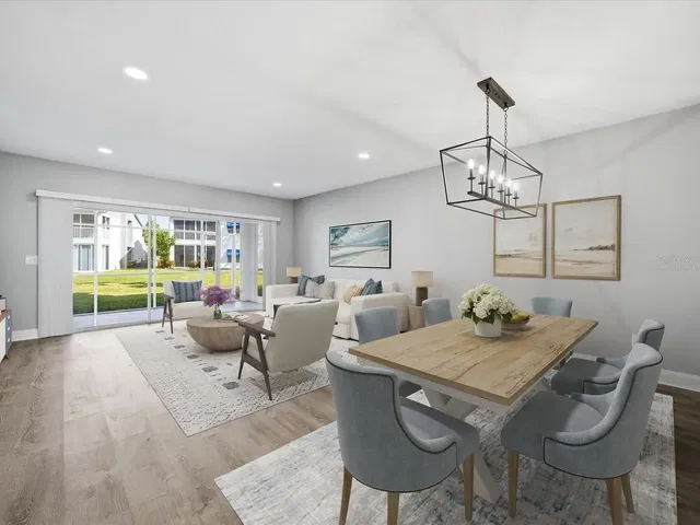 Living room; view, wood floor, natural light, modern style