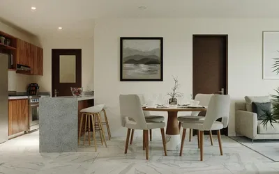 Salón; electrodomésticos, luz natural, estilo moderno, suelo de baldosas