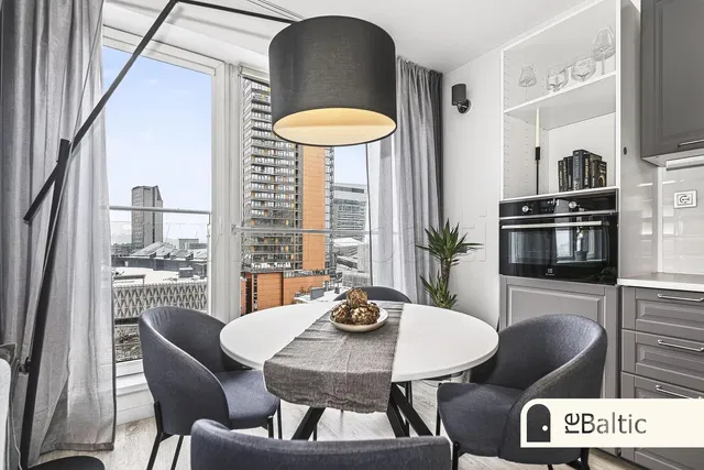 Mutfak; manzara, mutfak aletleri, doğal ışık, modern stil