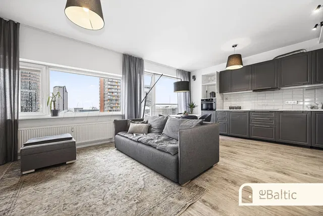 Oturma odası; manzara, doğal ışık, modern stil