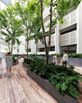 Dům a okolí; výhled, přirozené světlo