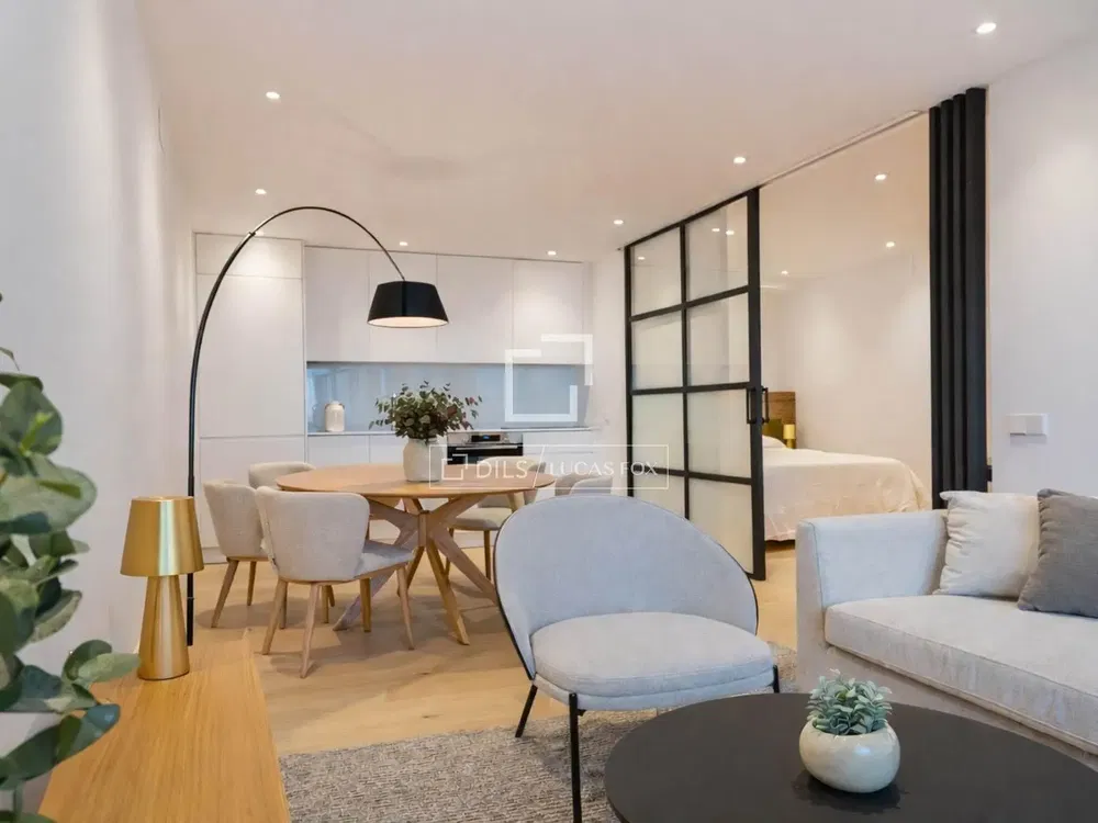 Wohnzimmer; moderner stil, tageslicht, holzboden