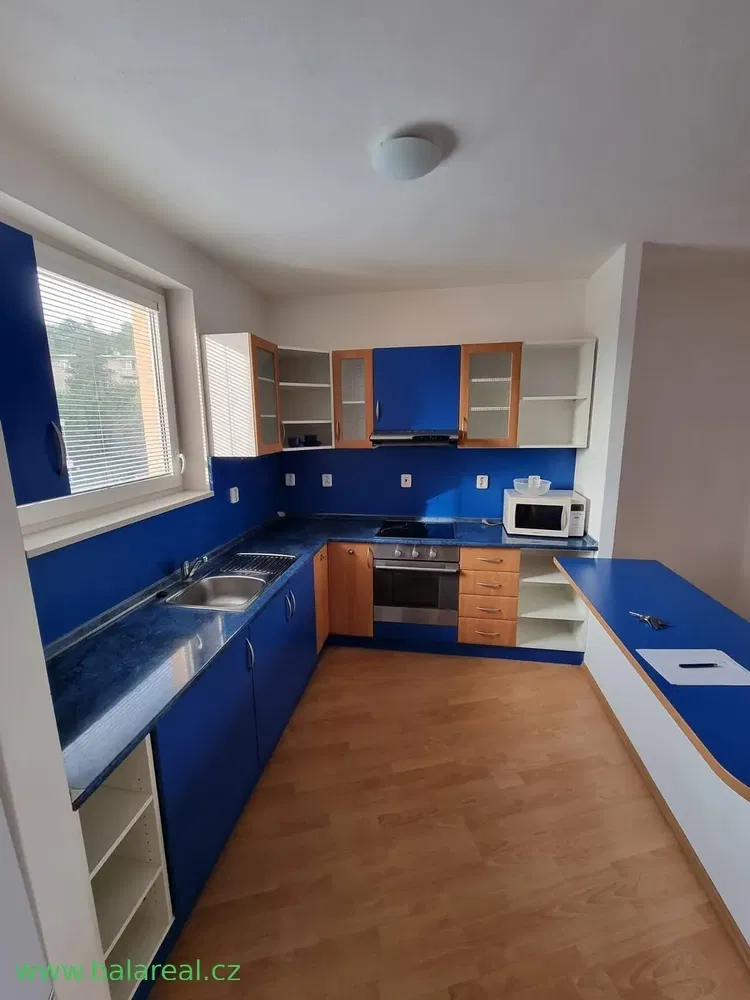 Kuchyňa; kuchynské spotrebiče, dlažba, po rekonštrukcii, prirodzené svetlo