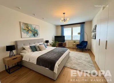 Schlafzimmer; holzboden, tageslicht, moderner stil