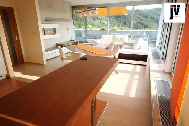 Living room; view, natural light, modern style