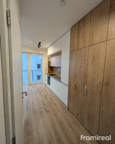 Κουζίνα; συσκευές κουζίνας, ξύλινο πάτωμα, φυσικό φως