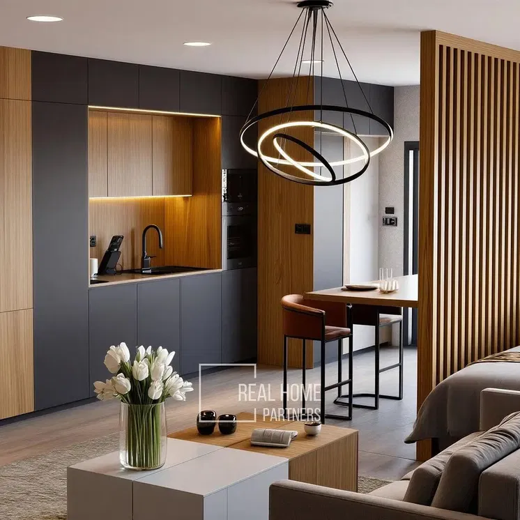 Хол; модерен стил, естествена светлина