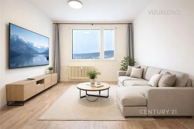 Soggiorno; vista, luce naturale, stile moderno