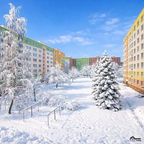 House and surroundings; view