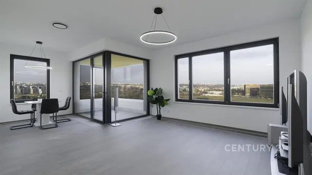 Wohnzimmer; blick, tageslicht, moderner stil