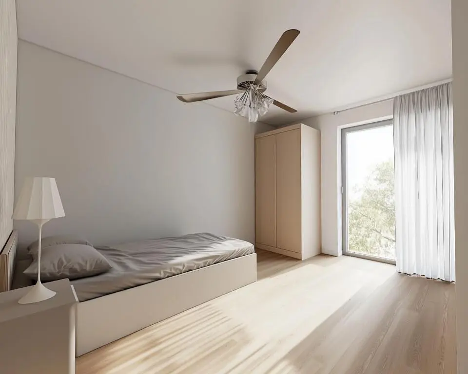 Schlafzimmer; tageslicht, holzboden