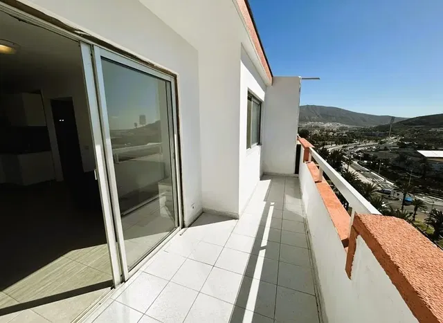 Balcony; view, tile floor
