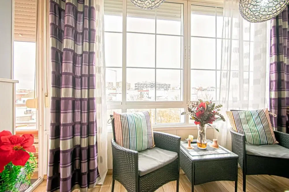 Balkon; blick, tageslicht