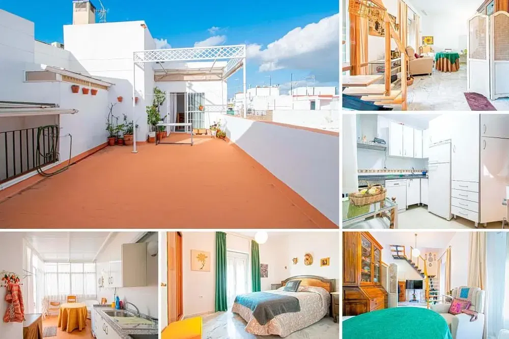 Teras; manzara, mutfak aletleri, doğal ışık, modern stil