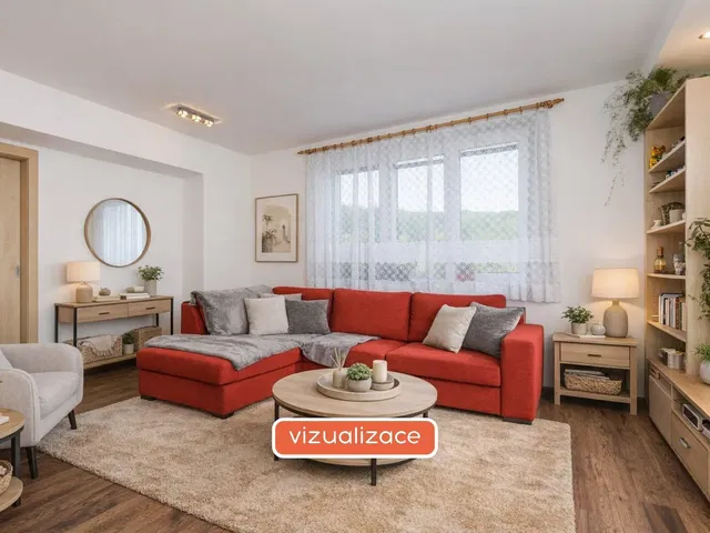 Obývačka; moderný štýl, prirodzené svetlo