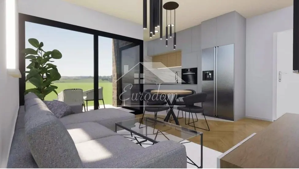 Dnevni boravak; pogled, moderan stil, prirodna svjetlost