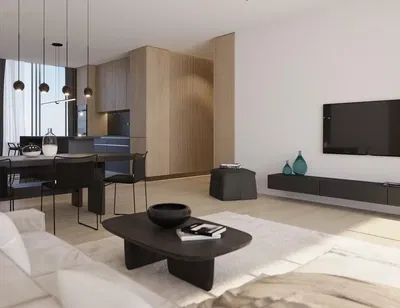 Woonkamer; natuurlijk licht, moderne stijl