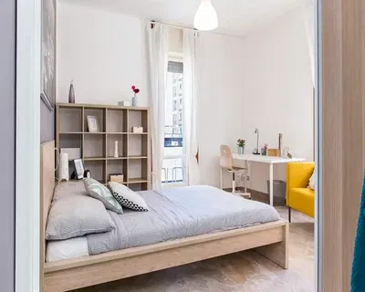Schlafzimmer; tageslicht, moderner stil