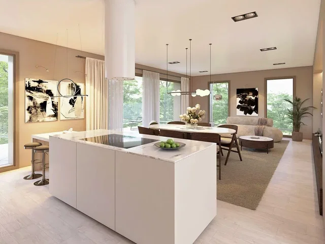 Κουζίνα; θέα, φυσικό φως, μοντέρνο στυλ