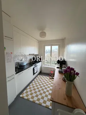 Mutfak; mutfak aletleri, doğal ışık, modern stil