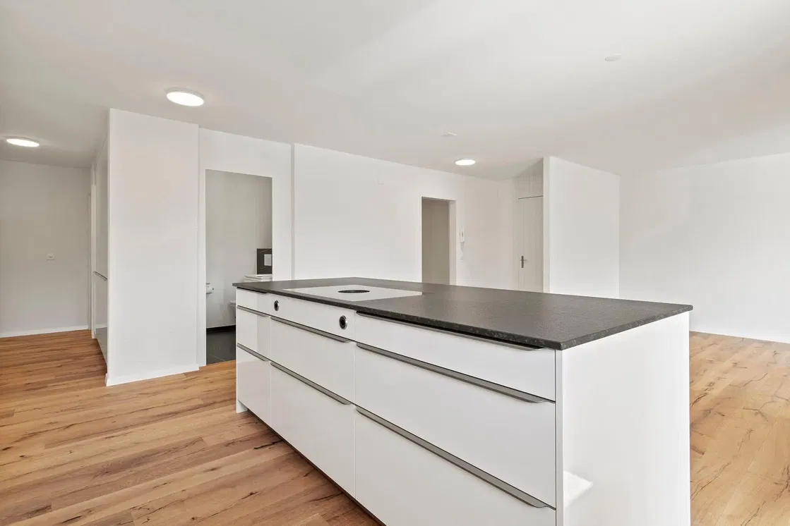 Кухиња; дрвени под, реновиран, природно светло