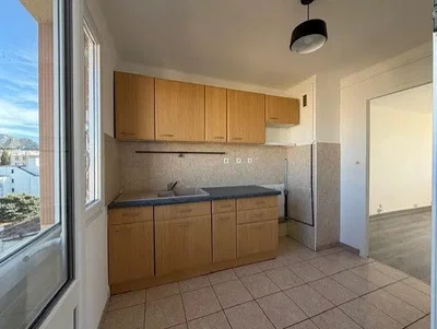 Küche; blick, fliesenboden