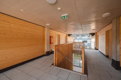 Other; wood beams, wood floor, tile floor, natural light, modern style