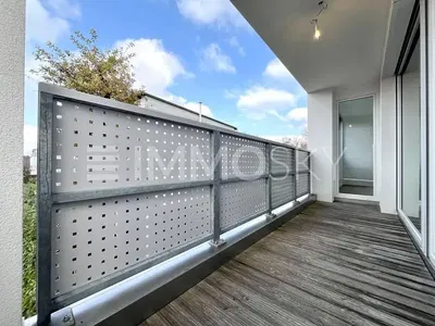 Balcony; wood floor, view, natural light