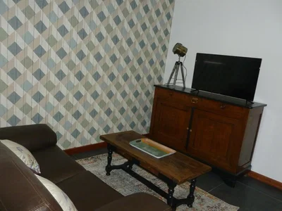 Wohnzimmer; rustikaler stil, holzboden