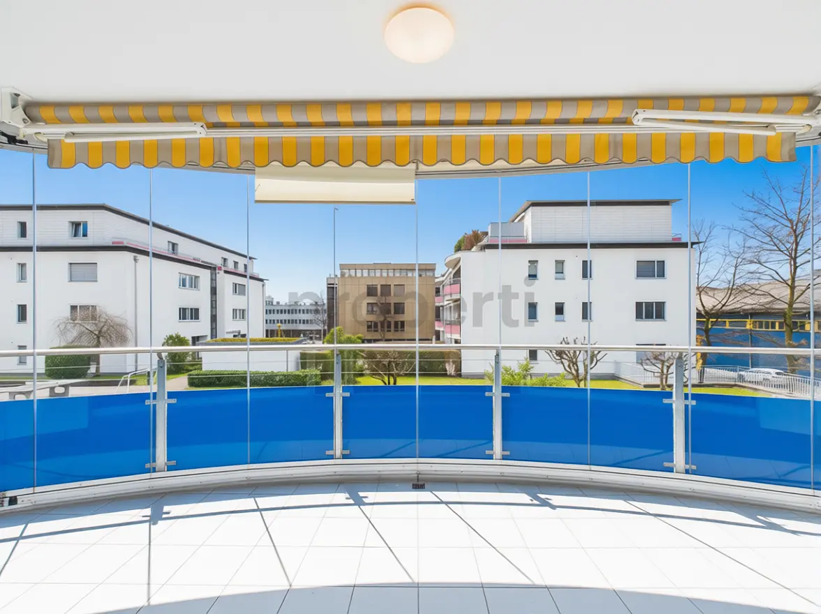 Terraço; vista, chão de azulejo