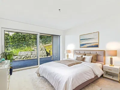 Schlafzimmer; tageslicht, moderner stil