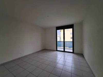 Salon; carrelage, vue