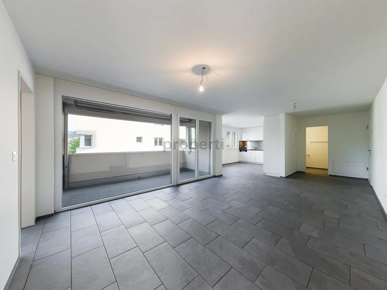 Дневна соба; плочице, поглед