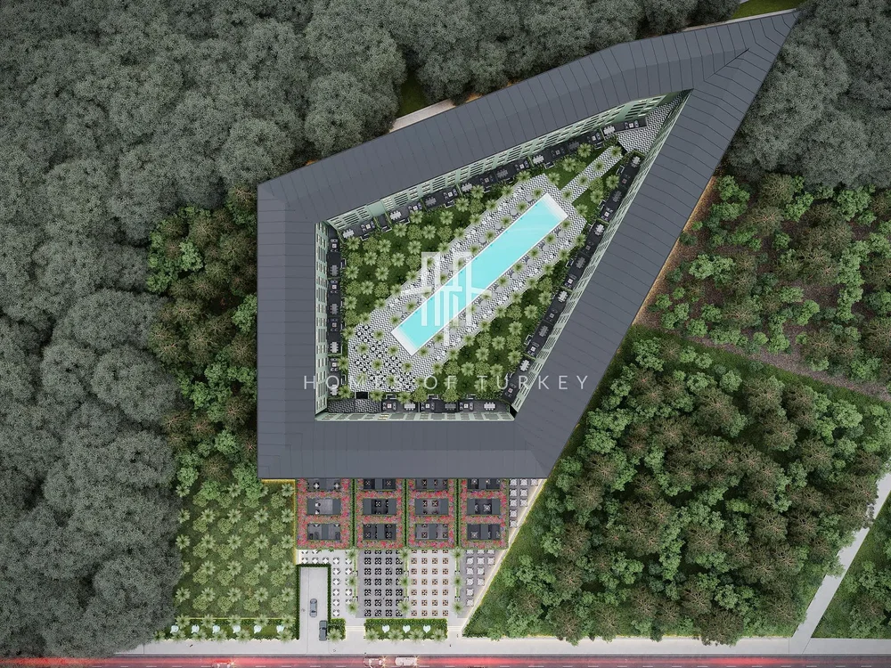 Maison et environs; vue