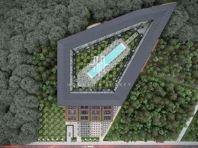 Maison et environs; vue