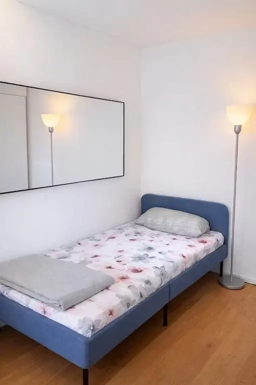 Bedroom; wood floor, natural light