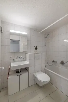 Badezimmer; fliesenboden, tageslicht, renoviert