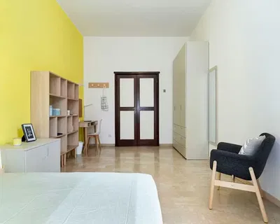 Chambre; lumière naturelle, parquet, style moderne