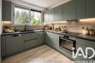 Küche; küchengeräte, blick, renoviert, tageslicht